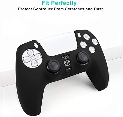 PS5 Контролер кожата, Niclogi Anti-Slip Grip Silicone Cover Cover Case за Sony PlayStation 5 DualSense безжичен контролер