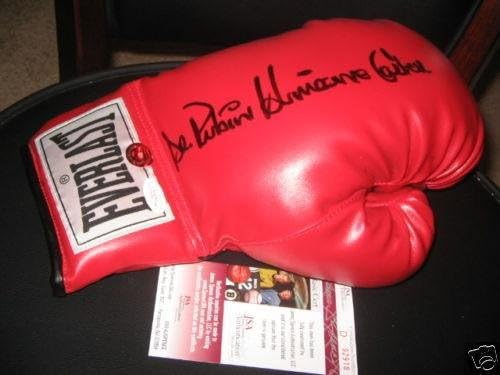 Рубин ураганот Картер ЈСА/ЦОА ​​потпишана ракавица за бокс - Нараквици за бокс -бокс