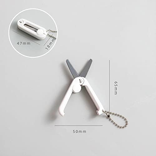 Мини ножици од не'рѓосувачки челик со ножици за преклопување на тастатури за склопување на канцелариски материјали Алатки за сечење