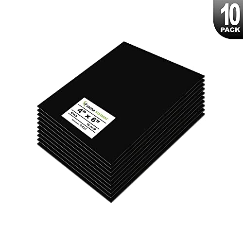 Флексибилен пластичен лист од црна полистирен 4 x 6, идеален за моделирање на проекти, дисплеи, пластични чаршафи за занаети, стиренски