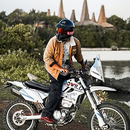 Lwuckbarrt преклопен моторцикл гел седиште перница Универзална мотоцикл седиште со перниче со 3D саќе со шок-шок-апсорбирање на седиштето