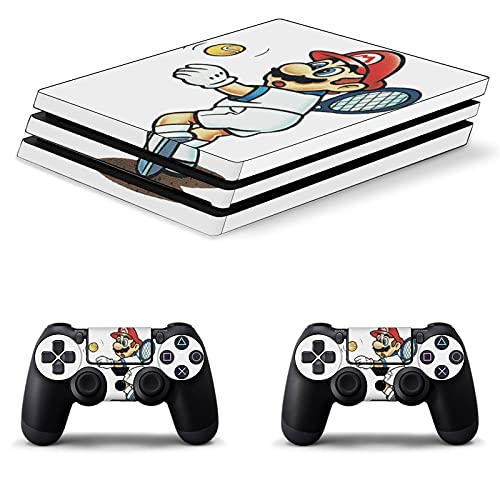 Налепници Super Mar-IO PS4 целосен контролер на телото и конзола PS4 PS4 Налепница за налепница безжичен/жичен контролер на GamePad