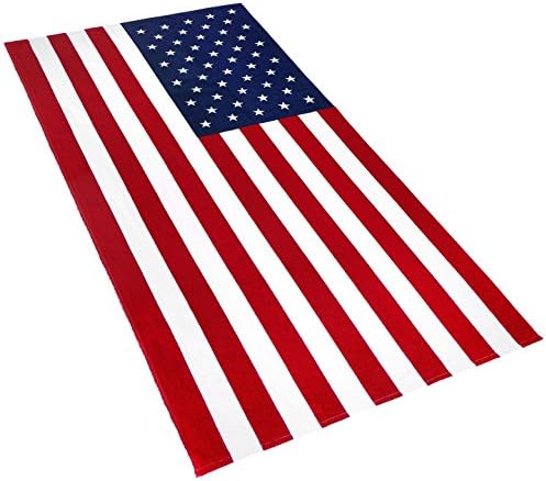 Кауфман-Американско Знаме 30ин х 60ин Плажа, Бања, Базен, Сауна пешкир.