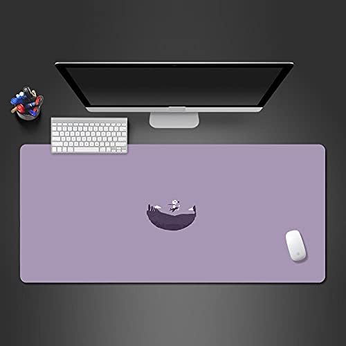 Pkuoufg Purple Прекрасен цртан филм без лизгање на глувчето со глувци против раб, гејминг гејминг подлога со високи перформанси на глувчето,