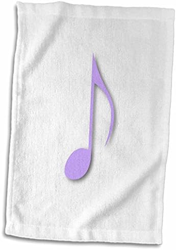 3drose lilac Purple осма нота музичка нота на бел - единечен музички квавер - крпи