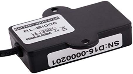 ВидеоПуп мини батерија мерач на олово киселина DC 12/24V водоотпорен мерач на дисплеј на батерии со 5 сегменти LED индикатор за