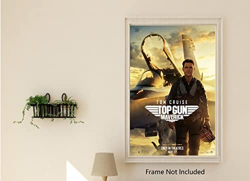 Xihoo Top Gun: Maverick 2022 Movie Необрачен постер за wallидови 24х36