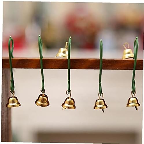 20 Парчиња Мини Злато Џингл Ѕвона Орнаменти ЗА Сам Фестивал Божиќен Накит Занает Изработка На Приврзок Божиќни Дрвја Декорација
