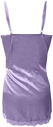 Womenените Camisole Nightgown Lace Babydoll v вратот Долна облека за завој за завој на ноќници за спиење секси Теди Бобидол