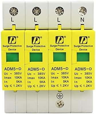 Emемита 5 парче SPD DIN Rail 35mm 4P 5Ka ~ 10KA 385V AC House Уред за заштита од низок напон