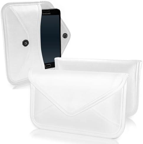 Boxwave Case за LG K20 - Елитна торбичка за кожен месинџер, синтетички кожен покрив дизајн на пликови за LG K20 - Брегот на Слоновата