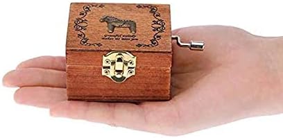 Shypt рачно изработено дрвена музичка кутија со ретро музичка песна Ретро рачно чудак, мини музичка кутија