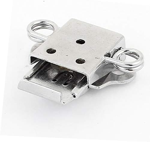 Х - DREE Кутии Случај Вклучите Стегач Заклучување Бравата сребрен Тон 50mm x 62mm x 15mm(Cajas Caja Вклучите Стегач Заклучување Бравата сребрен