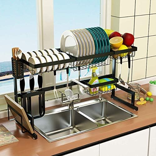 Решетката за садови за чинија, решетката за сушење на садови, 201 Организатор на моalverидари за одводнување на кујната од не'рѓосувачки челик