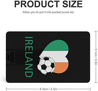 Љубов Ирска Фудбал КРЕДИТНА Картичка USB Флеш Персоналните Меморија Стап Клуч За Складирање Диск 32G