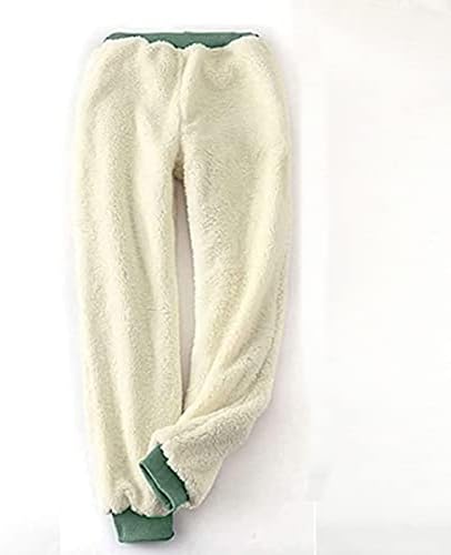 Женски Шерпа наредени џемпери со џемпери плус панталони Атлетски џогер руно панталони зимски топло обични активни јога панталони