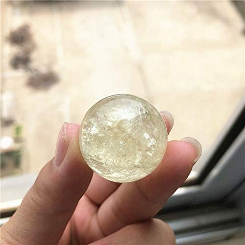 Ruitaiqin shitu 1pcs 27-30 mm природни цитрински топки жолти кварц кристална сфера кристална топка заздравување природни камења
