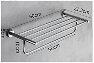 Огледало од не'рѓосувачки челик Едноставно решетка за бања за бања Поставете решетка за бања за пешкир единечен бар, код за четка