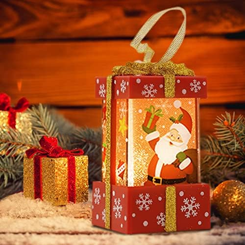 Божиќни Креативни Подароци Светлечки Украси За Новогодишна Елка Новогодишна Елка Мали Подароци Пренослива Прозрачна Кутија За Подароци Трговски