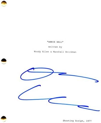 Дајан Китон потпиша автограм - филмско сценарио на Ени Хол - кумот, Мајкл, Марлон Брандо, Мартин Шин, Лоренс Фишбурн, Ал Пачино, Роберт