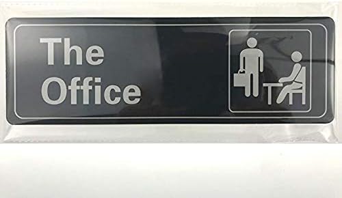 Нов одличен пластичен знак за перење црна канцеларија знак за надворешно и затворено 3x8 инчи