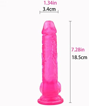 Реална чиста дилдо кристална силна вшмукувачка чаша желе и дилдос доживотно водоотпорни сексуални играчки за возрасни, розови с