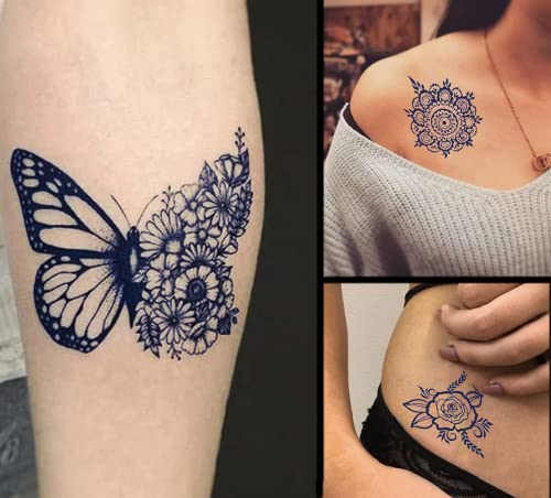 Полу-постојани тетоважи во стилот на Хена