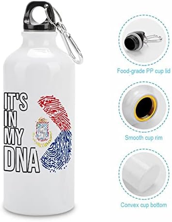 Тоа е во мојата ДНК холандска знаме Света Мартин со лесни шишиња со вода за вода Алуминиумски спортски пијалок за пиење за