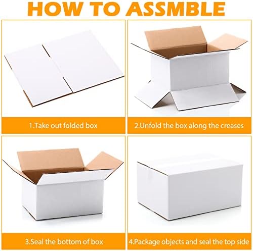 50 пакувања Пакување картонски кутии Цврсти 3 слоја брановидни мали кутии за испорака коцка коцка преклопливи кутии за испраќање