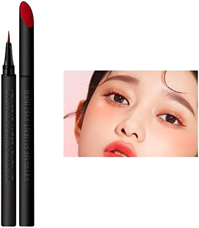 Корејска Шминка 4 Мат Во боја Течен Ајлајнер За Шминка За Очи Водоотпорен Долготраен Ајлајнер Црвено Кафеава Налепница 1мл Во Н