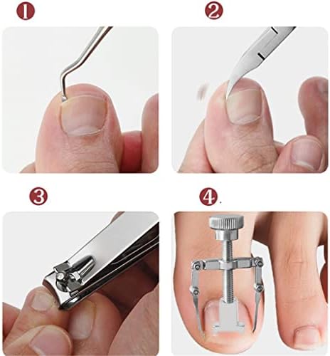 Секачи за нокти на SLSFJLKJ за нокти на ноктите на педикир, зацрвстување на клипот за корекција на ноктите за нокти на ноктите за нокти