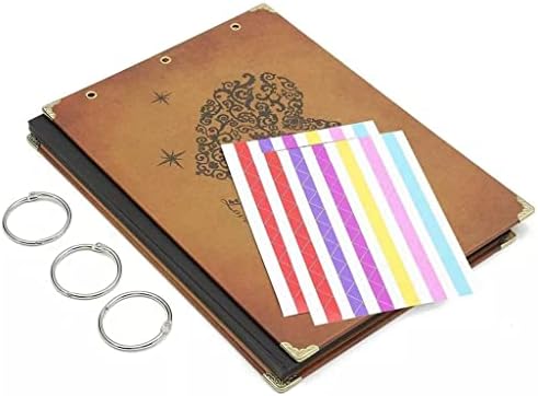 Албум DLVKHKL Рачно изработен DIY Семеен белешки за семејни книги на мајката годишнина од годишнината роденден на 30 чаршафи со црна хартија