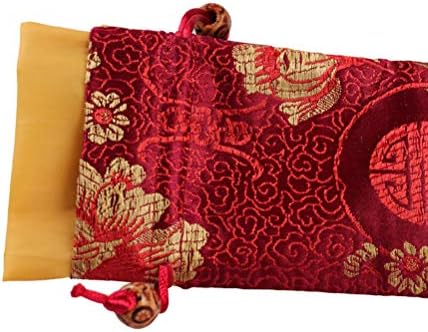 Amhome Premium накит торбичка свила влечења за подароци за забави за свадба, присутна торба за крпа, мала/ долга