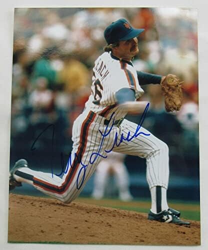 Terry Leach потпишано автоматско автограм 8x10 Photo III - Автограмирани фотографии од MLB