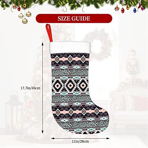 Cutedwarf Mational American Moders5 Кристами чорапи Божиќни украси на дрво Божиќни чорапи за Божиќни празнични забави подароци 18-инчи