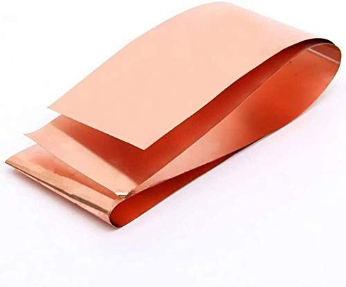 Умки месинг плоча бакарен лист 99,9% бакарен Cu метален лим фолија 0. 5x200x1000mm за аеро -вселенска занаетчиство, 0,5мм*200мм*1000мм метална