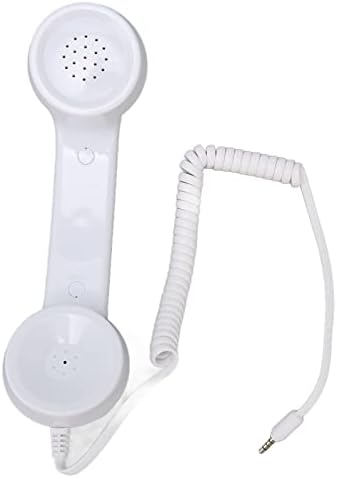 Ретро телефонска слушалка, приемник за телефонски телефон, мултифункционален приемник за радијација за радијација со рачен мобилен телефон
