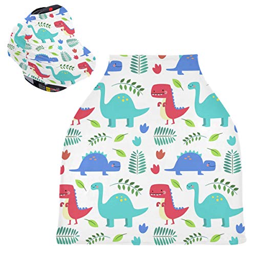 Обвивки за седишта за бебиња со диносаурус - шамија за доење, количка, мулти -употреба на крошна на автомобили, за девојчиња