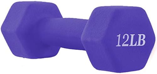 Пар Гира Мрена Неопренови Обложени Тежини 6-15 Фунти Виолетова Целокупна Боја Кодирана Гира За Тренинг За Сила