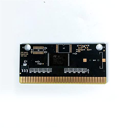 Aditi Target Earth - USA Label FlashKit MD Electroless Gold PCB картичка за Sega Genesis Megadrive Video Game Console