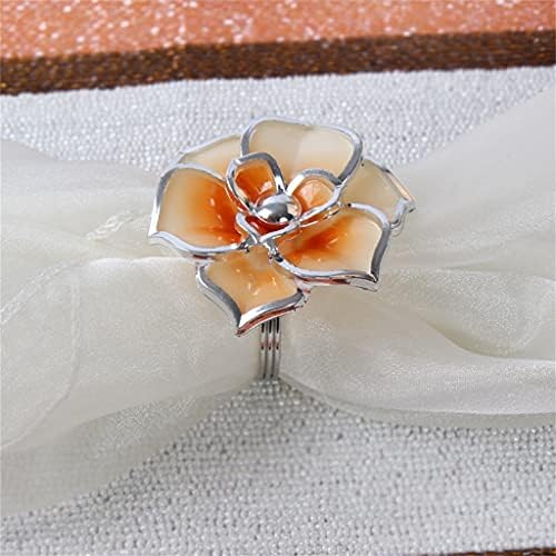Xjjzs 10 парчиња салфетка торба со салфетка прстен венчален банкет бар ktv уста крпа прстен прстен за салфетка