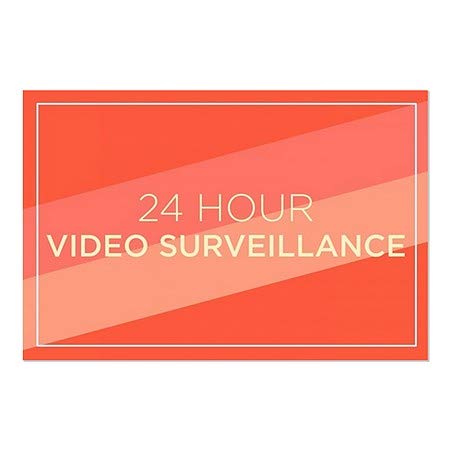 CGSignLab | 24 -часовен видео надзор -Модерна дијагонала Влечење на прозорецот | 30 x20