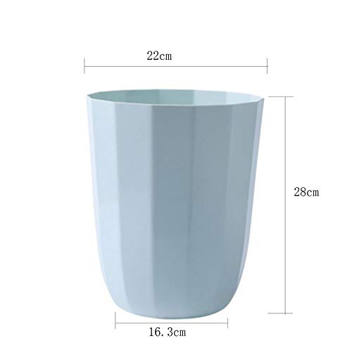 Zukeeljt Trash Can Man Man Can Simple Polygon Trash Can Can Plastic Multi-Color Selection отпад за складирање, кујна кујна кујна бања