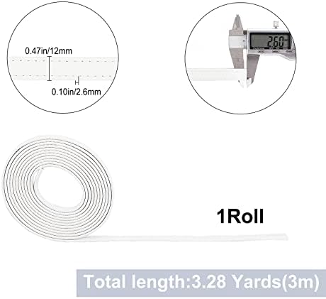 Gorgecraft 118 инчи двострани ленти од кожни ленти од 0,5 инчи широк рамен кабел DIY кожен лента за ленти за правење рачки за мебел за