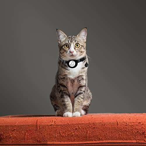 Воздушен Ознака за јака за мачки, Рефлектирачка Јака За Мачки Со Ѕвонче, Држач За Јака За Мачки За Apple AirTag, Безбедносна Јака За Отцепување