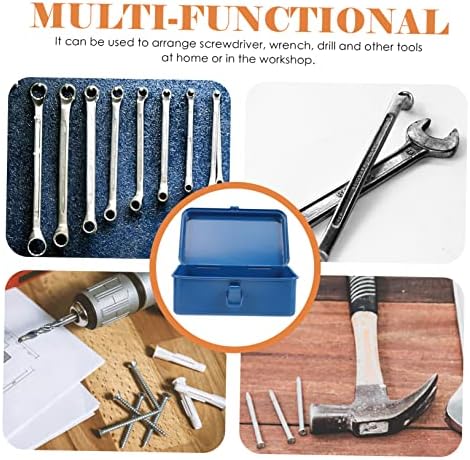 Doitool Box Car Multitool Мал метална алатка за алатки автомобилски алатки за механизми за поправка на алатки алатка Организатор пластична алатка