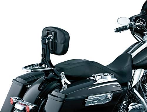 Kururyakyn 1661 повеќенаменски возач/патнички седиште потпирач за грб со преклопен систем за багажници за Харли-Дејвидсон и индиски мотоцикли,