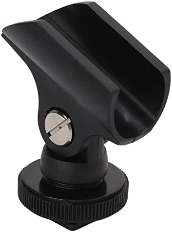 Безбедно монтирајте го вашиот микрофон за камера со топол клип за микрофон - Пластичен држач за микрофон со клип за монтирање на завртки