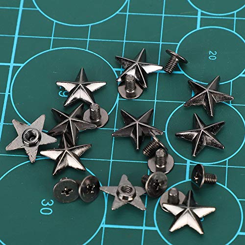 30 комплети завртки со цинк легура starвездички на 14мм starвездени столпчиња и шила метални кожа-занаетчиски DIY за чевли торбички