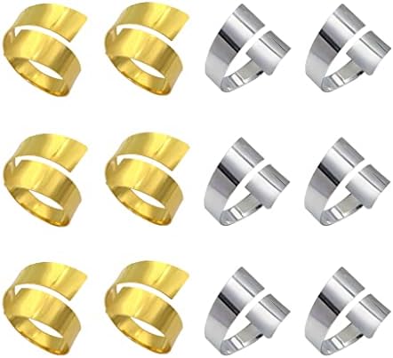 Quul салфетки прстени сет на тркалезни држачи за салфетка за празници за украси за Божиќни свадби